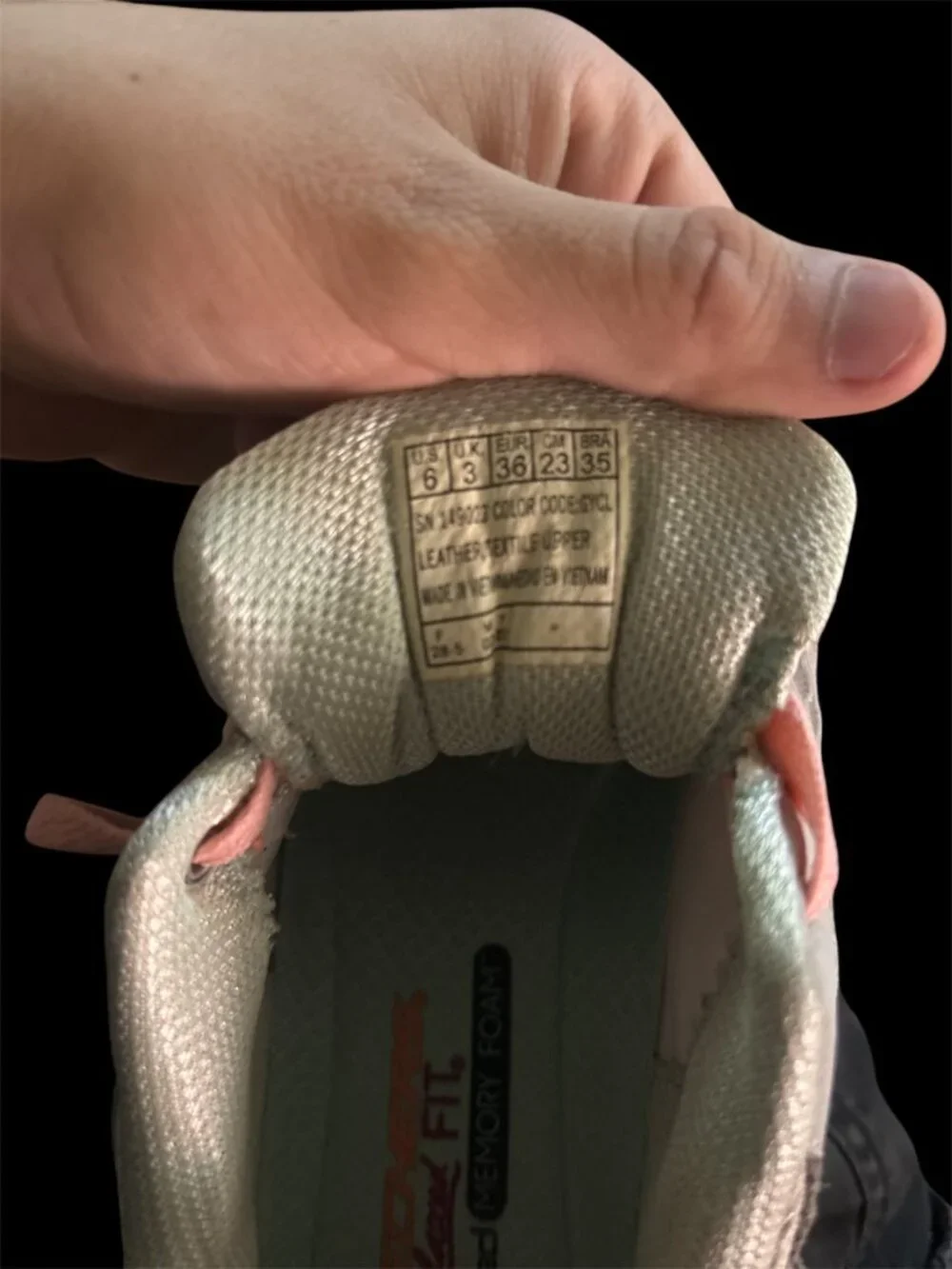 Skechers Girls Gray Pink Athletic Fashion Sneakers